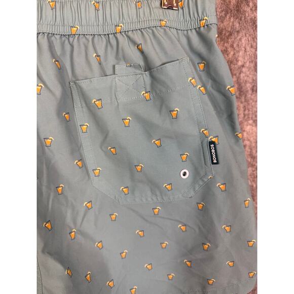 Bonobos Mens Light Blue Lined Beer Glass Swim Trunks 5" Inseam - Medium - Picture 5 of 10